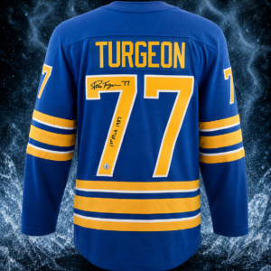 Pierre Turgeon Buffalo Sabres Autographed Fanatics Breakaway Jersey with 1st Pick