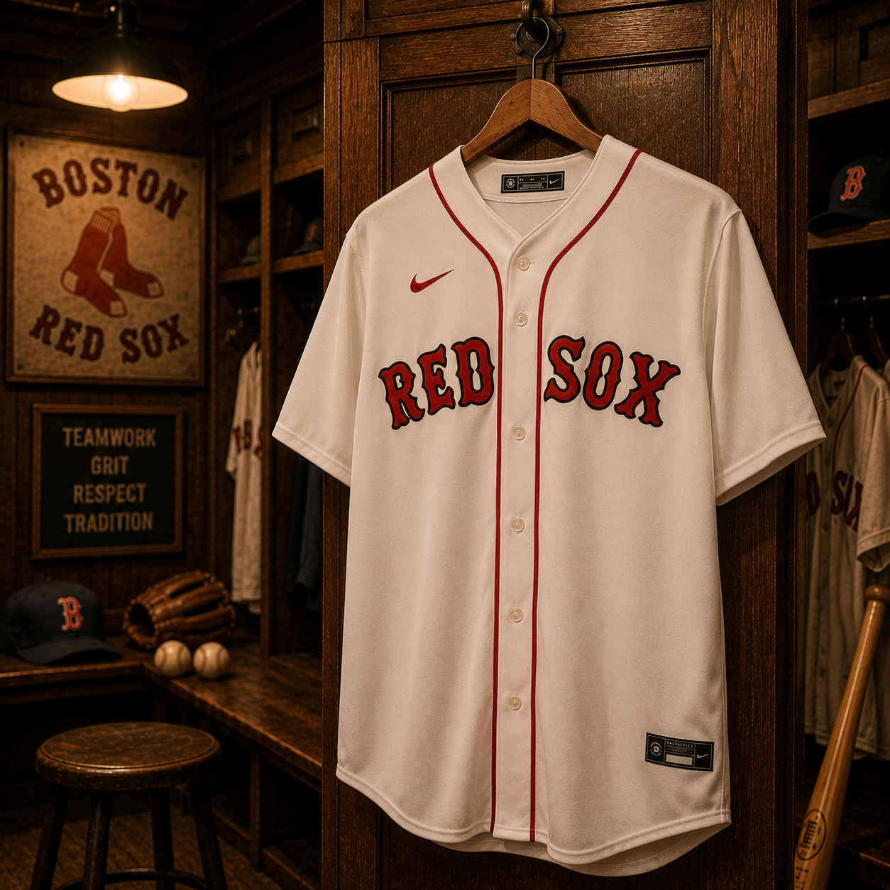 Jason Varitek Boston Red Sox Autographed White Nike Replica Jersey with "2X WS Champs" Inscription - Image 2