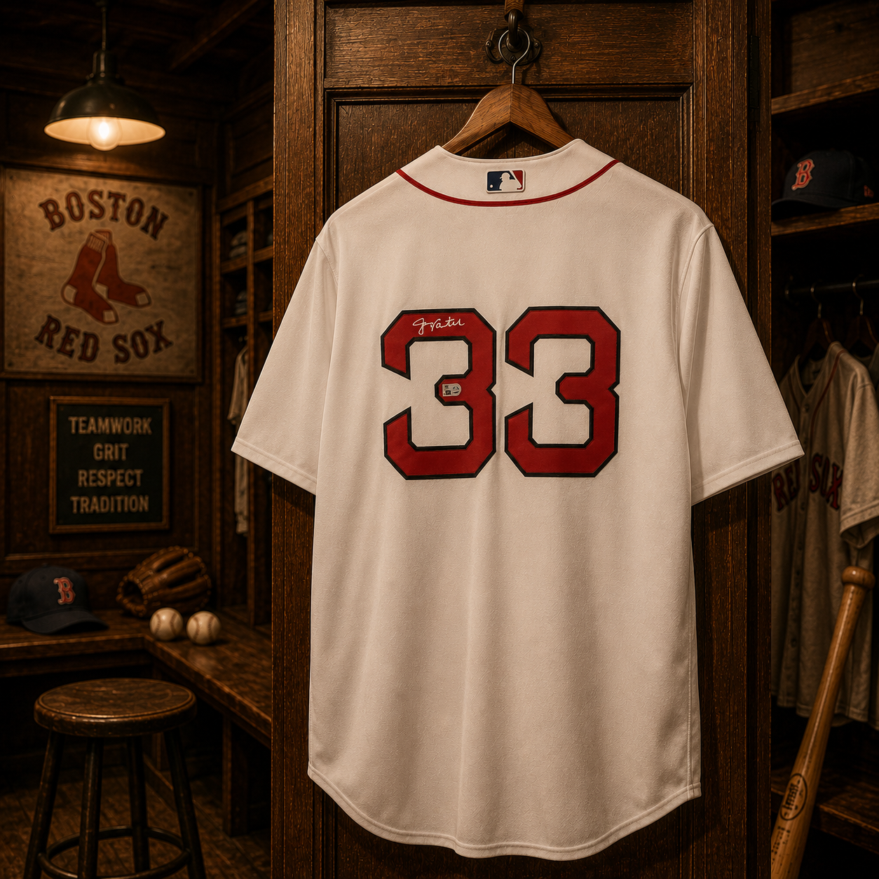 Jason Varitek Boston Red Sox Autographed White Nike Replica Jersey with "2X WS Champs" Inscription