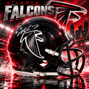 Michael Vick Atlanta Falcons Autographed Riddell 1990-2002 Throwback Speed Mini Helmet