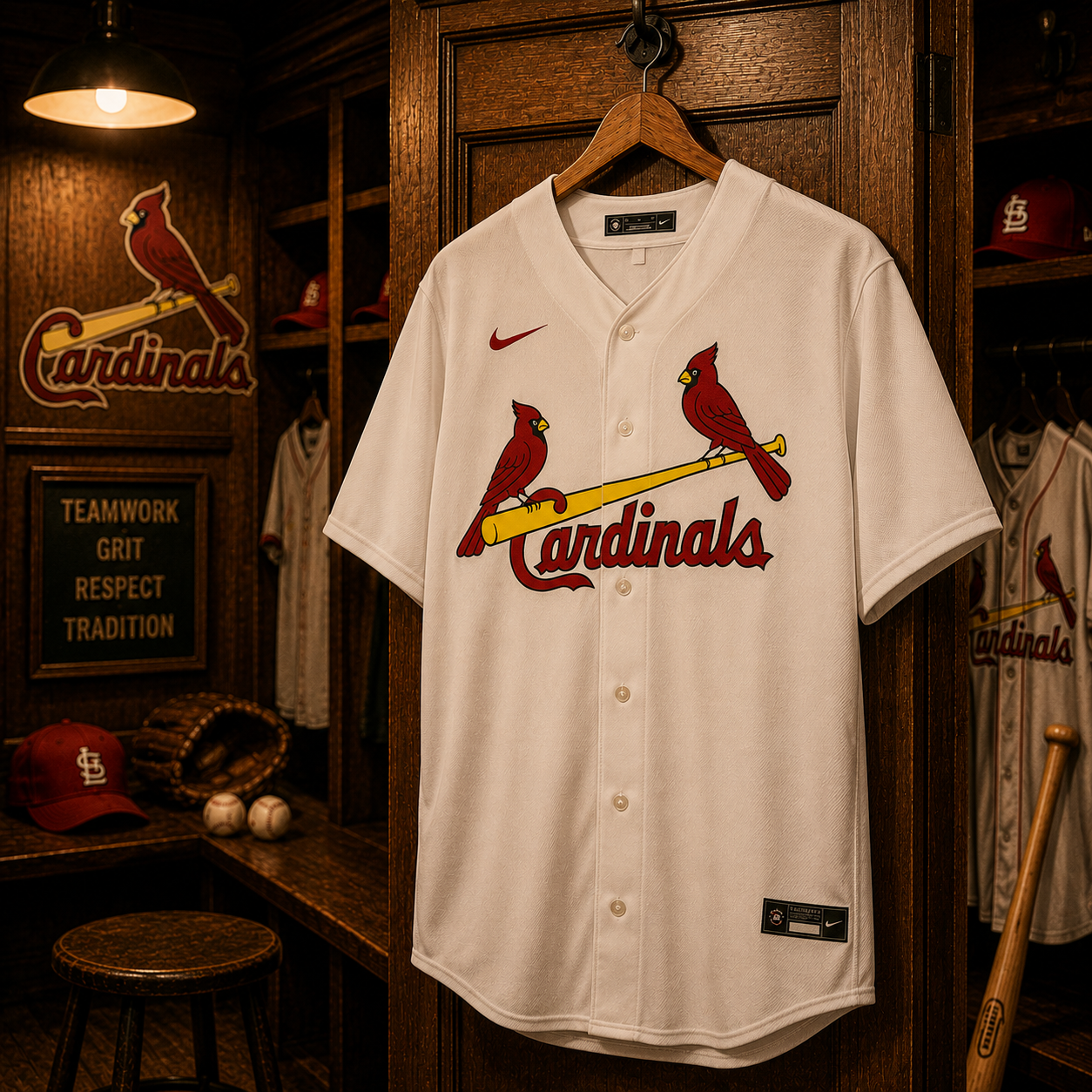 Jordan Walker St. Louis Cardinals Autographed White Nike Replica Jersey - Image 2