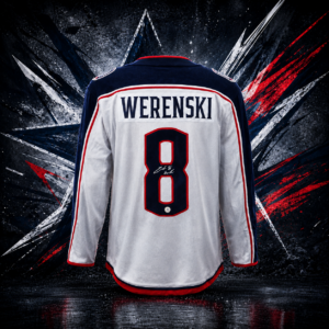 Zach Werenski Columbus Blue Jackets Autographed White Fanatics Breakaway Jersey