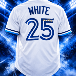 Devon White Autographed Toronto City Design White Baseball Jersey