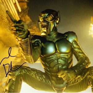 Willem Dafoe Autographed 2002 Spider-Man Green Goblin Scene 11x14 Photo