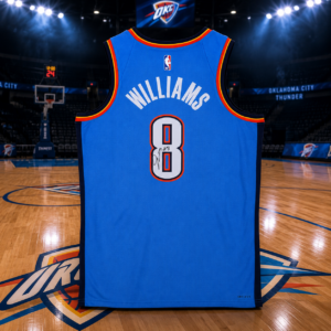 Jalen Williams Oklahoma City Thunder Autographed Blue Nike Icon Edition Swingman Jersey