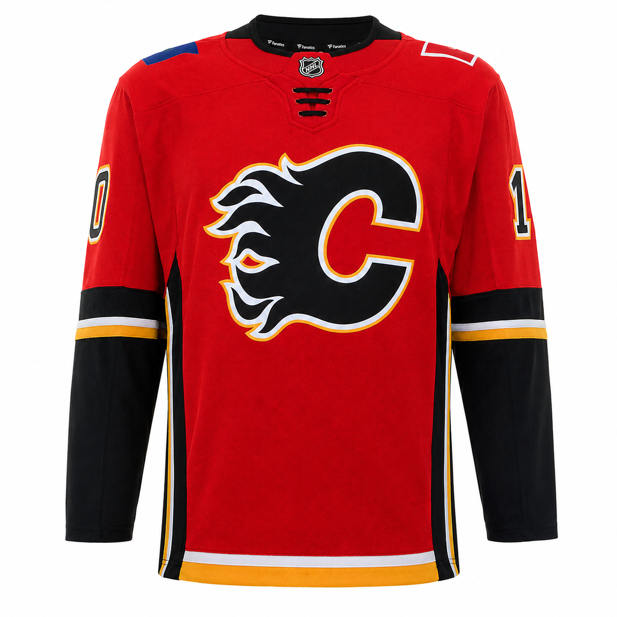 Dustin Wolf Calgary Flames Autographed Draft Day Fanatics Breakaway Jersey - Image 4