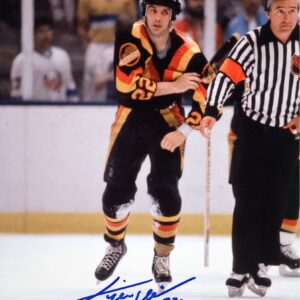 Tiger Williams Autographed Vancouver Canucks Fight Champ 8x10 Photo