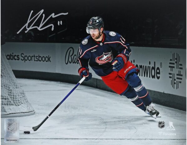 Adam Fantilli Columbus Blue Jackets Autographed 8" x 10" NHL Debut Spotlight Photograph