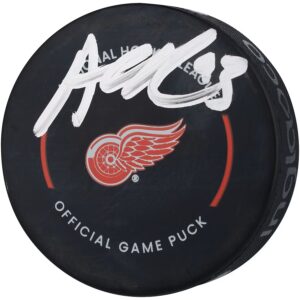 Alex DeBrincat Detroit Red Wings Autographed Official Game Puck