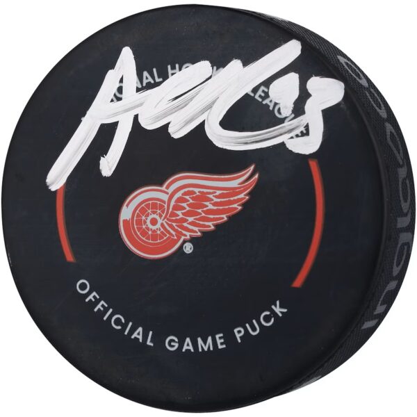 Alex DeBrincat Detroit Red Wings Autographed Official Game Puck