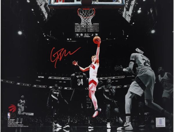 Gradey Dick Toronto Raptors Autographed 11" x 14" Spotlight Photograph
