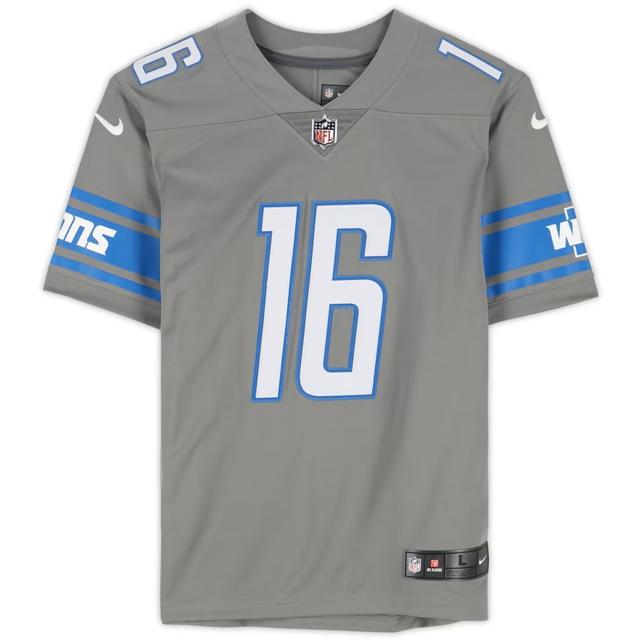 Jared Goff Detroit Lions Autographed Steel Nike Limited Jersey Canada Pop Culture and Sports Collectibles
