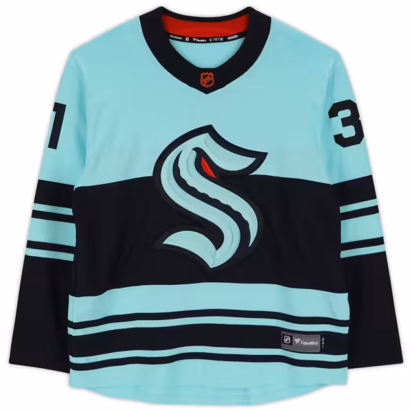 Philipp Grubauer Seattle Kraken Autographed 2022-23 Special Edition 2.0 Fanatics Breakaway Jersey - Image 2