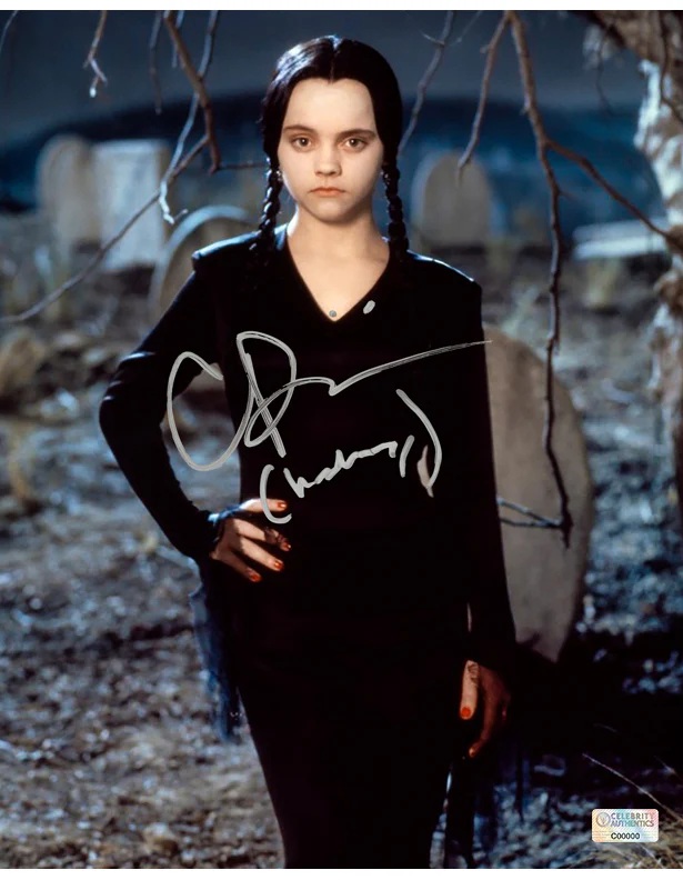 Christina Ricci Autographed The Addams Family Wednesday Addams 8x10 Photo