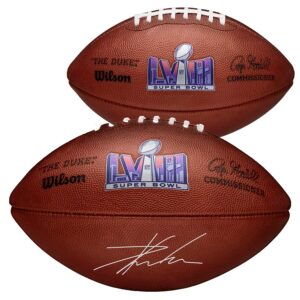 Travis Kelce Kansas City Chiefs Autographed Super Bowl LVIII Duke Football