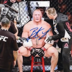 Brock Lesnar Autographed UFC 8x10 Photo