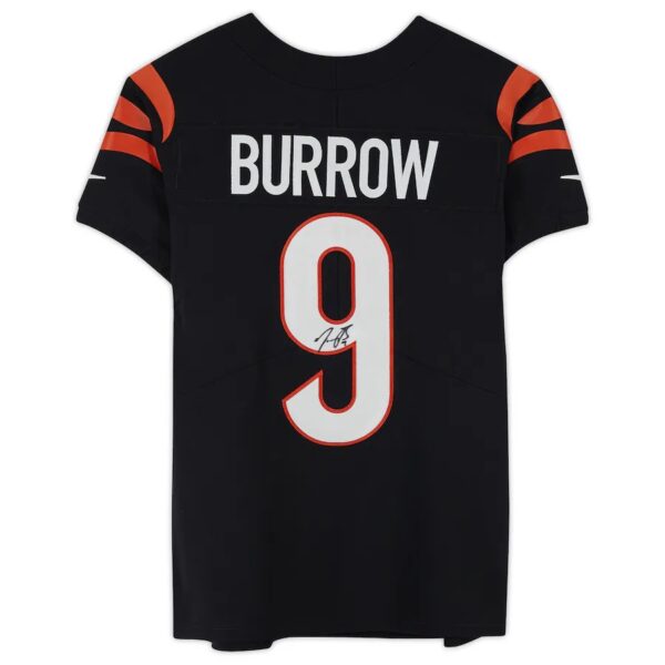 Joe Burrow Black Cincinnati Bengals Autographed Nike Elite Jersey