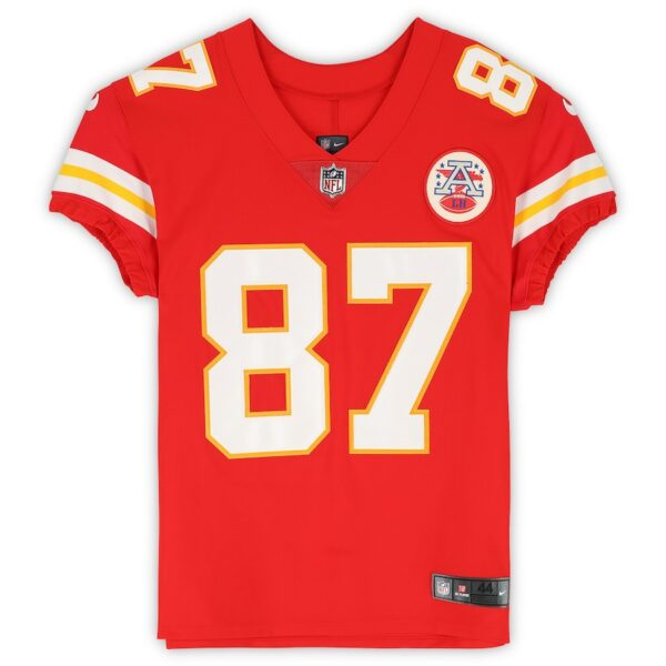 Travis Kelce Kansas City Chiefs Autographed Red Nike Elite Jersey - Image 2