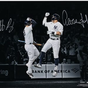 Aaron Judge and Anthony Rizzo New York Yankees Autographed 16" x 20" High Five Spotlight Photograph