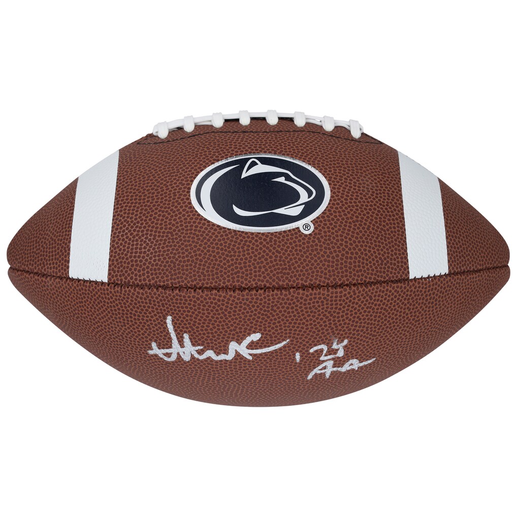 Abdul Carter Penn State Nittany Lions Autographed Nike Replica Football with "24 AA" Inscription