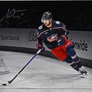 Adam Fantilli Columbus Blue Jackets Autographed 16" x 20" NHL Debut Spotlight Photograph