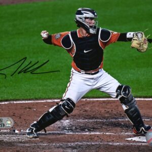 Adley Rutschman Baltimore Orioles Autographed 8" x 10" Debut Catching Photograph