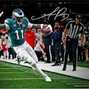 A.J. Brown Philadelphia Eagles Autographed Super Bowl LIX Champions 16" x 20" Photograph