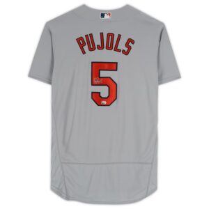 Albert Pujols St. Louis Cardinals Autographed Nike Gray Authentic Jersey