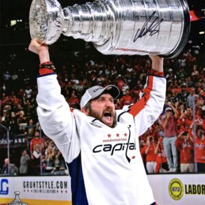 Alexander Ovechkin Washington Capitals Autographed 8" x 10" 2018 Stanley Cup Champions Raising Cup Photograph