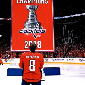 Alex Ovechkin Washington Capitals Autographed 16" x 20" 2018 Banner Night Photograph