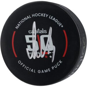 Alexander Ovechkin Washington Capitals Autographed 50th Anniversary Official Game Puck