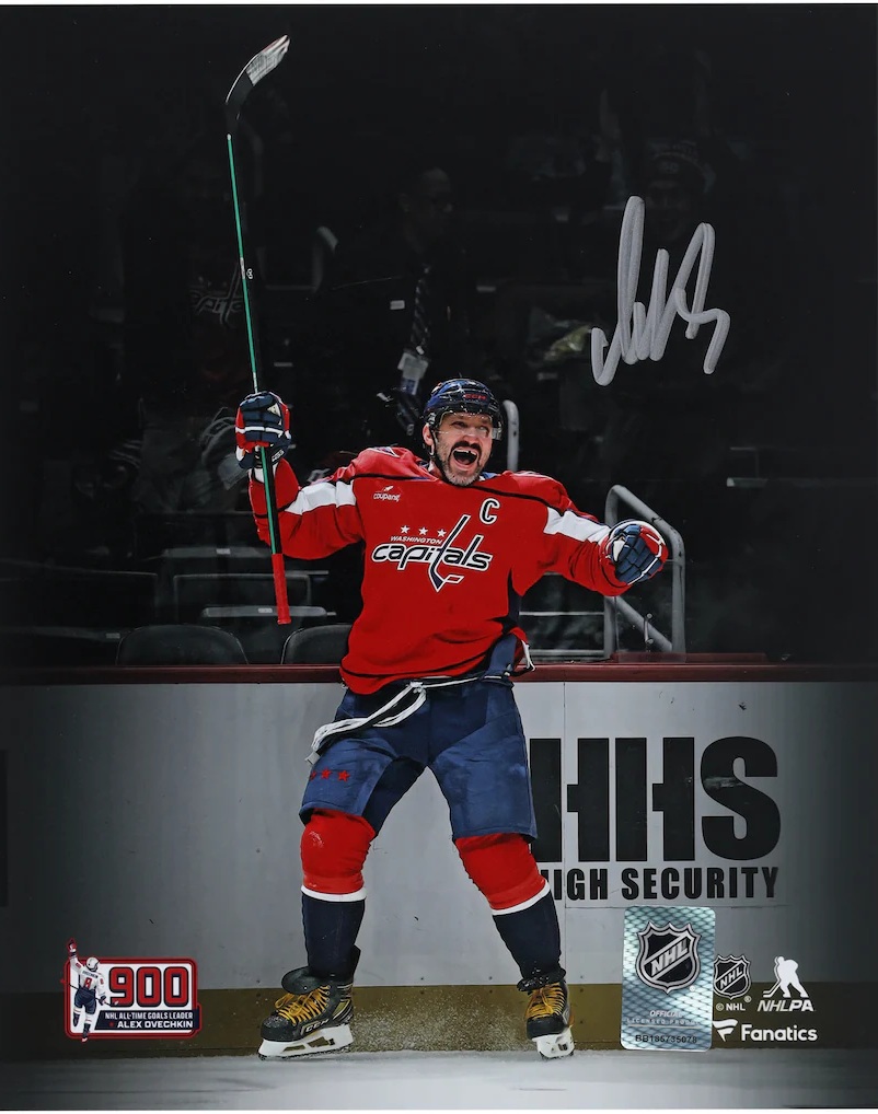 Alexander Ovechkin Washington Capitals Autographed 16" x 20" 895th Goal Celebration Photograph