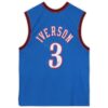 Allen Iverson Philadelphia 76ers Autographed Mitchell & Ness Blue 1999-00 Hardwood Classic Swingman Jersey