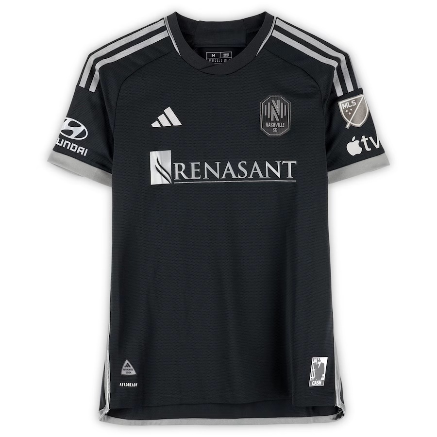 Anibal Godoy Nashville SC Autographed Match-Used #20 Black adidas Jersey from the 2024 MLS Season - Size M - Image 2
