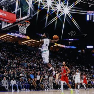 Anthony Edwards Minnesota Timberwolves Autographed 16" x 20" Dunk vs. Pelicans Photograph