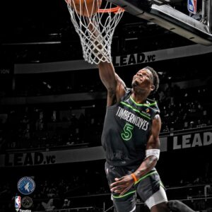 Anthony Edwards Minnesota Timberwolves Unsigned Dunk vs. Orlando Magic Spotlight Photograph