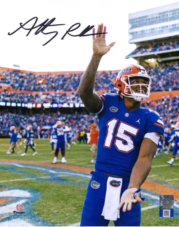 Anthony Richardson Florida Gators Autographed 8" x 10" Gator Chomp Photograph