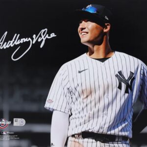 Anthony Volpe New York Yankees Autographed 11" x 14" Opening Day Spotlight Photograph