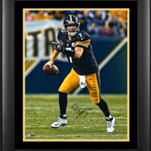 Ben Roethlisberger Pittsburgh Steelers Framed Autographed 16" x 20" Vertical Photograph