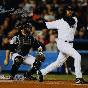 Bernie Williams New York Yankees Autographed 8" x 10" Hitting Photograph