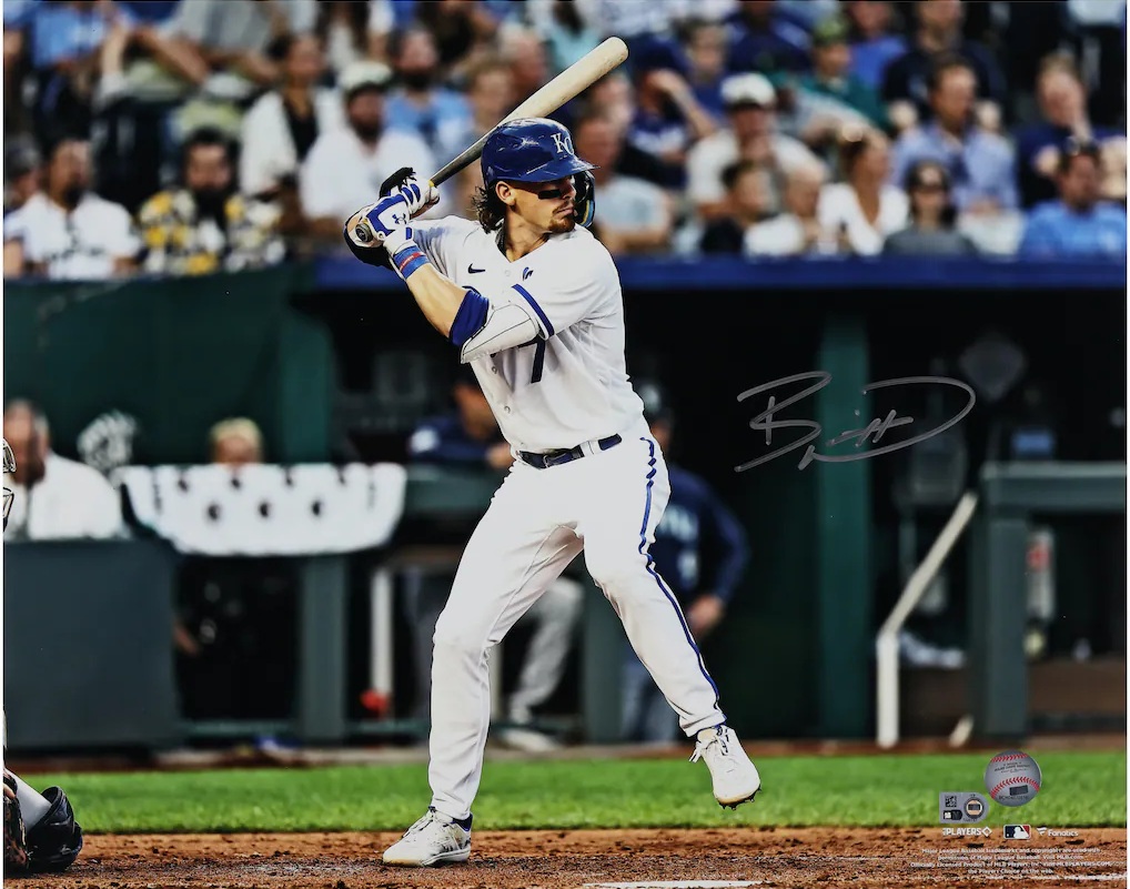 Bobby Witt Jr. Kansas City Royals Autographed 16" x 20" White Jersey Batting Stance Photograph