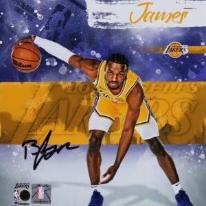 Bronny James Los Angeles Lakers Autographed 8" x 10" Stylized Photograph
