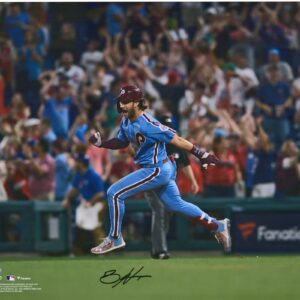 Bryce Harper Philadelphia Phillies Autographed 16" x 20" Running Bases After Grand Slam Photograph
