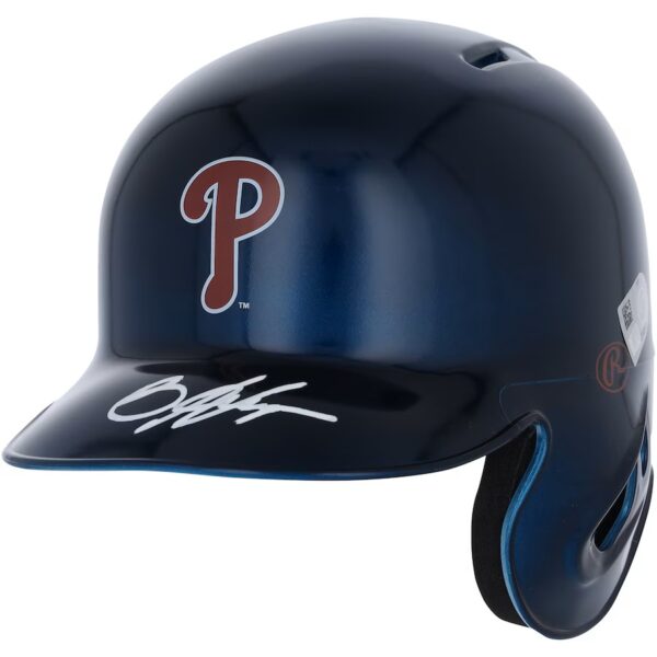 Bryce Harper Philadelphia Phillies Autographed Alternate Chrome Rawlings Mach Pro Replica Batting Helmet - Fanatics Exclusive