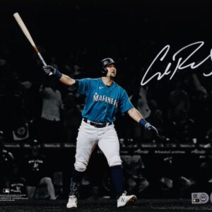 Cal Raleigh Seattle Mariners Autographed 11" x 14" Home Run Spotlight Photograph