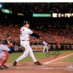 Cal Ripken Jr. Baltimore Orioles Autographed 16" x 20" Hitting Photograph