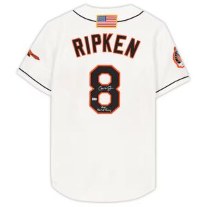 Cal Ripken Jr. White Baltimore Orioles Autographed Mitchell & Ness Authentic Team Jersey