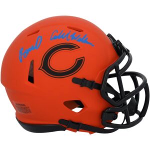 Caleb Williams & Rome Odunze Chicago Bears Autographed Riddell Rave Speed Mini Helmet