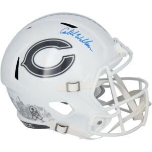 Caleb Williams Chicago Bears Autographed Riddell 2024 Salute To Service Speed Replica Helmet