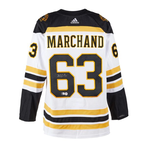 Brad Marchand Boston Bruins Autographed White Adidas Jersey